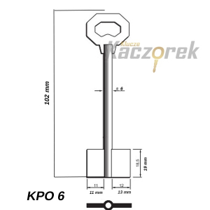 Zasuwowy 077 - KPO 6 - klucz surowy